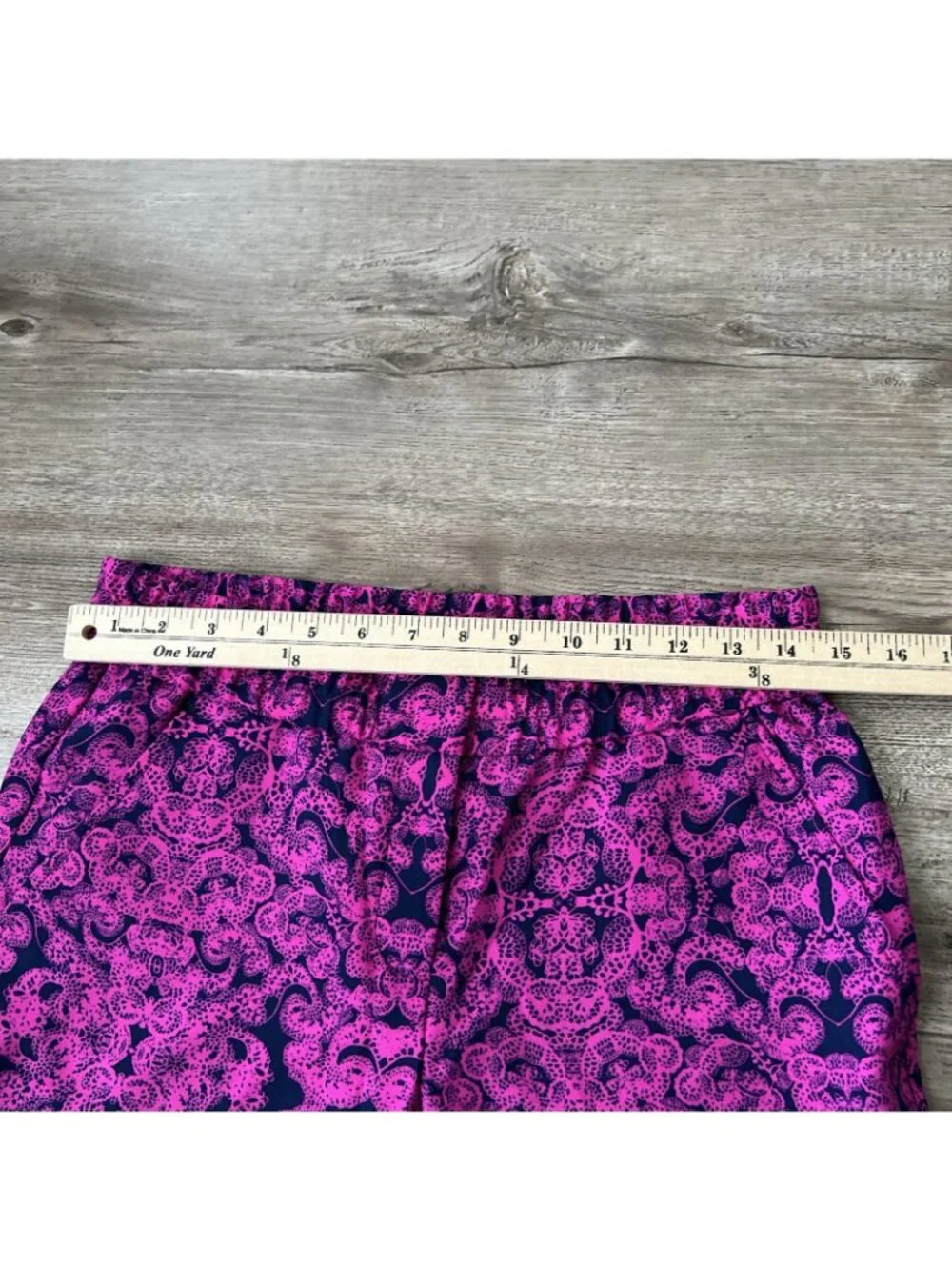 Ann Taylor Paisley Terrace Chiffon Jogger Womens 0 Pink Ankle Cuffed New
